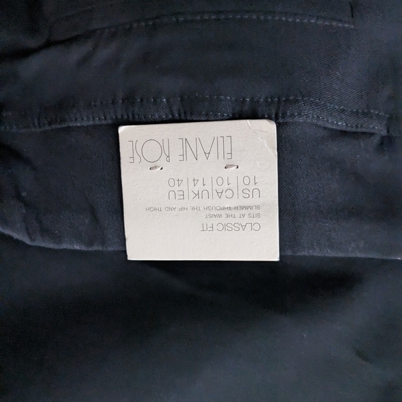 Elaine Rose : not mine if iSlimming bi-stretch straight-leg pantFlat-front pant - Picture 6 of 6